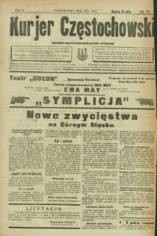 Kurjer Częstochowski : dziennik polityczno-społeczno literacki. R.3, № 77 (8 maja 1921)