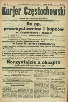 Kurjer Częstochowski : dziennik polityczno-społeczno literacki. R.3, № 96 (2 czerwca 1921)