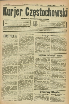 Kurjer Częstochowski : dziennik polityczno-społeczno literacki. R.3, № 101 (8 czerwca 1921)