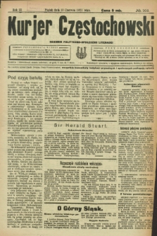 Kurjer Częstochowski : dziennik polityczno-społeczno literacki. R.3, № 103 (10 czerwca 1921)