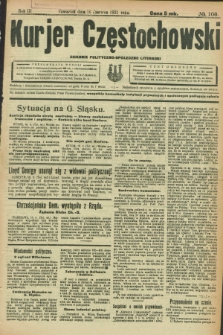 Kurjer Częstochowski : dziennik polityczno-społeczno literacki. R.3, № 108 (16 czerwca 1921)