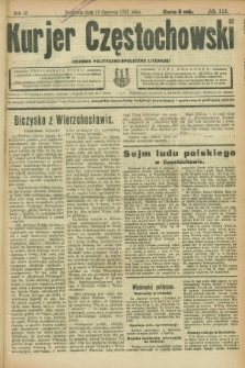 Kurjer Częstochowski : dziennik polityczno-społeczno literacki. R.3, № 111 (19 czerwca 1921)