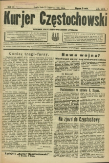 Kurjer Częstochowski : dziennik polityczno-społeczno literacki. R.3, № 113 (22 czerwca 1921)