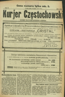Kurjer Częstochowski : dziennik polityczno-społeczno literacki. R.3, № 124 (16 lipca 1921)