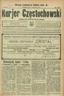 Kurjer Częstochowski : dziennik polityczno-społeczno literacki. R.3, № 125 (17 lipca 1921)