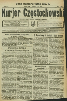 Kurjer Częstochowski : dziennik polityczno-społeczno literacki. R.3, № 139 (3 sierpnia 1921)
