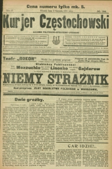 Kurjer Częstochowski : dziennik polityczno-społeczno literacki. R.3, № 144 (9 sierpnia 1921)