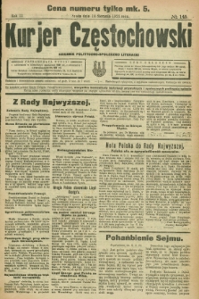 Kurjer Częstochowski : dziennik polityczno-społeczno literacki. R.3, № 145 (10 sierpnia 1921)