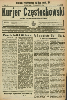 Kurjer Częstochowski : dziennik polityczno-społeczno literacki. R.3, № 165 (3 września 1921)