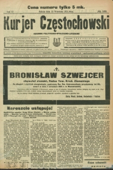 Kurjer Częstochowski : dziennik polityczno-społeczno literacki. R.3, № 168 (10 września 1921)