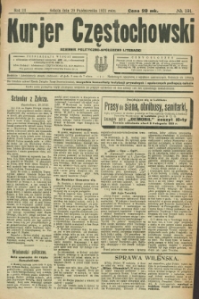 Kurjer Częstochowski : dziennik polityczno-społeczno literacki. R.3, № 191 (29 października 1921)
