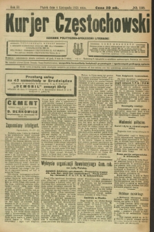 Kurjer Częstochowski : dziennik polityczno-społeczno literacki. R.3, № 195 (4 listopada 1921)