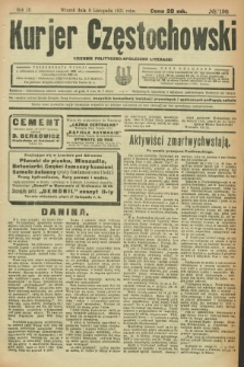 Kurjer Częstochowski : dziennik polityczno-społeczno literacki. R.3, № 198 (8 listopada 1921)