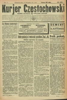 Kurjer Częstochowski : dziennik polityczno-społeczno literacki. R.3, № 200 (10 listopada 1921)