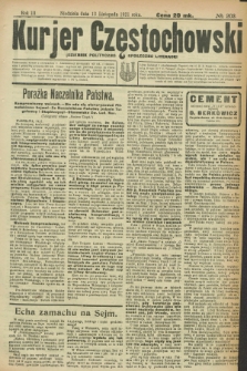 Kurjer Częstochowski : dziennik polityczno-społeczno literacki. R.3, № 203 (13 listopada 1921)