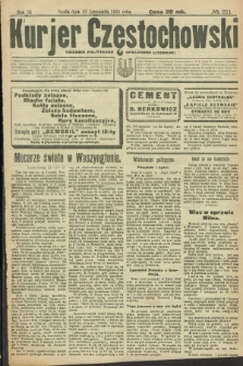 Kurjer Częstochowski : dziennik polityczno-społeczno literacki. R.3, № 211 (23 listopada 1921)