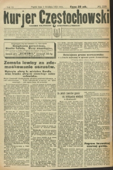 Kurjer Częstochowski : dziennik polityczno-społeczno literacki. R.3, № 219 (2 grudnia 1921)