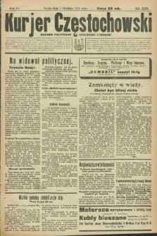 Kurjer Częstochowski : dziennik polityczno-społeczno literacki. R.3, № 223 (7 grudnia 1921)