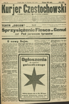 Kurjer Częstochowski : dziennik polityczno-społeczno literacki. R.3, № 230 (16 grudnia 1921)