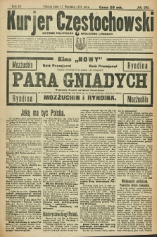 Kurjer Częstochowski : dziennik polityczno-społeczno literacki. R.3, № 231 (17 grudnia 1921)