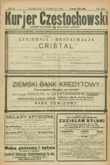 Kurjer Częstochowski : dziennik polityczno-społeczno literacki. R.3, № 232 (18 grudnia 1921)