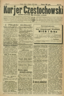 Kurjer Częstochowski : dziennik polityczno-społeczno literacki. R.4, № 52 (4 marca 1922)