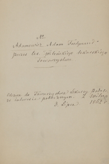 Autografy nowsze ze zbioru Władysława Górskiego. T. 1, Abgarowicz - Buszczyński