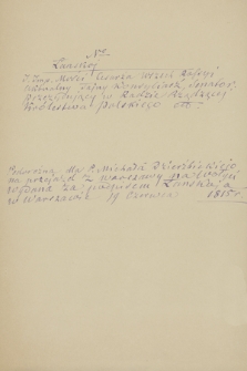 Autografy nowsze ze zbioru Władysława Górskiego. T. 7, Lanskoj - Łuszczkiewicz