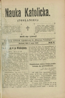 Nauka Katolicka (Posłaniec) : bezpłatny dodatek tygodniowy do „Wiarusa Polskiego”. R.4, nr 19 (9 maja 1895)