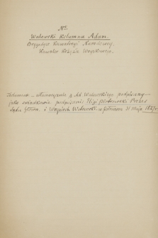 Autografy nowsze ze zbioru Władysława Górskiego. T. 14, Walewski - Wysocki