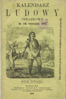 S. Lewentala Kalendarz Ludowy Obrazkowy na rok zwyczajny 1863. R.2