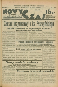 Nowy Czas. R.4, nr 302 (17/18 listopada 1934)