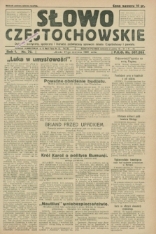 Słowo Częstochowskie : dziennik polityczny, społeczny i literacki, poświęcony sprawom miasta Częstochowy i powiatu. R.1, nr 76 (17 czerwca 1931)