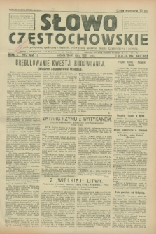 Słowo Częstochowskie : dziennik polityczny, społeczny i literacki, poświęcony sprawom miasta Częstochowy i powiatu. R.1, nr 102 (18 lipca 1931)