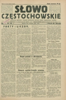 Słowo Częstochowskie : dziennik polityczny, społeczny i literacki, poświęcony sprawom miasta Częstochowy i powiatu. R.1, nr 116 (4 sierpnia 1931)