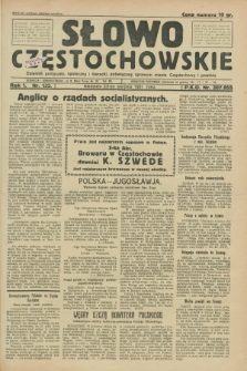 Słowo Częstochowskie : dziennik polityczny, społeczny i literacki, poświęcony sprawom miasta Częstochowy i powiatu. R.1, nr 132 (23 sierpnia 1931)