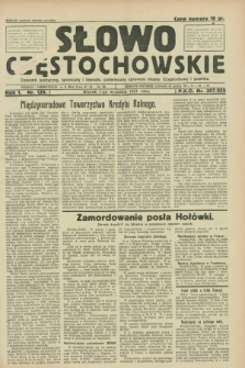 Słowo Częstochowskie : dziennik polityczny, społeczny i literacki, poświęcony sprawom miasta Częstochowy i powiatu. R.1, nr 139 (1 września 1931)