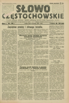 Słowo Częstochowskie : dziennik polityczny, społeczny i literacki, poświęcony sprawom miasta Częstochowy i powiatu. R.1, nr 140 (2 września 1931)