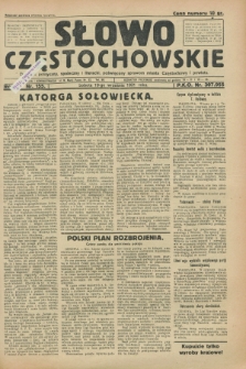 Słowo Częstochowskie : dziennik polityczny, społeczny i literacki, poświęcony sprawom miasta Częstochowy i powiatu. R.1, nr 155 (19 września 1931)