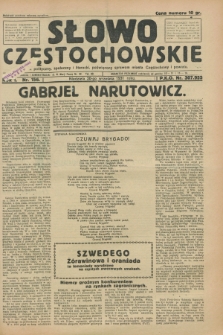 Słowo Częstochowskie : dziennik polityczny, społeczny i literacki, poświęcony sprawom miasta Częstochowy i powiatu. R.1, nr 156 (20 września 1931)