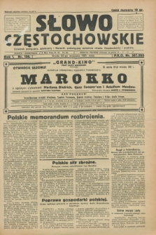 Słowo Częstochowskie : dziennik polityczny, społeczny i literacki, poświęcony sprawom miasta Częstochowy i powiatu. R.1, nr 158 (23 września 1931)
