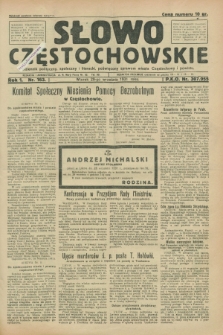 Słowo Częstochowskie : dziennik polityczny, społeczny i literacki, poświęcony sprawom miasta Częstochowy i powiatu. R.1, nr 163 (29 września 1931)