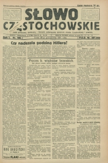 Słowo Częstochowskie : dziennik polityczny, społeczny i literacki, poświęcony sprawom miasta Częstochowy i powiatu. R.1, nr 188 (28 października 1931)