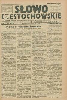 Słowo Częstochowskie : dziennik polityczny, społeczny i literacki, poświęcony sprawom miasta Częstochowy i powiatu. R.1, nr 193 (3 listopada 1931)