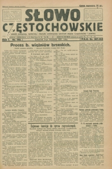 Słowo Częstochowskie : dziennik polityczny, społeczny i literacki, poświęcony sprawom miasta Częstochowy i powiatu. R.1, nr 195 (5 listopada 1931)