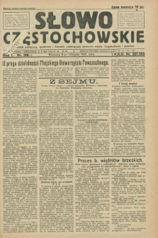 Słowo Częstochowskie : dziennik polityczny, społeczny i literacki, poświęcony sprawom miasta Częstochowy i powiatu. R.1, nr 198 (8 listopada 1931)