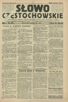 Słowo Częstochowskie : dziennik polityczny, społeczny i literacki, poświęcony sprawom miasta Częstochowy i powiatu. R.1, nr 215 (28 listopada 1931)
