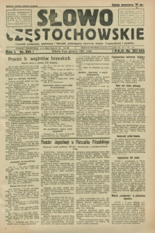 Słowo Częstochowskie : dziennik polityczny, społeczny i literacki, poświęcony sprawom miasta Częstochowy i powiatu. R.1, nr 221 (5 grudnia 1931)