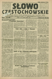 Słowo Częstochowskie : dziennik polityczny, społeczny i literacki, poświęcony sprawom miasta Częstochowy i powiatu. R.1, nr 225 (11 grudnia 1931)