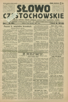 Słowo Częstochowskie : dziennik polityczny, społeczny i literacki, poświęcony sprawom miasta Częstochowy i powiatu. R.1, nr 226 (12 grudnia 1931)